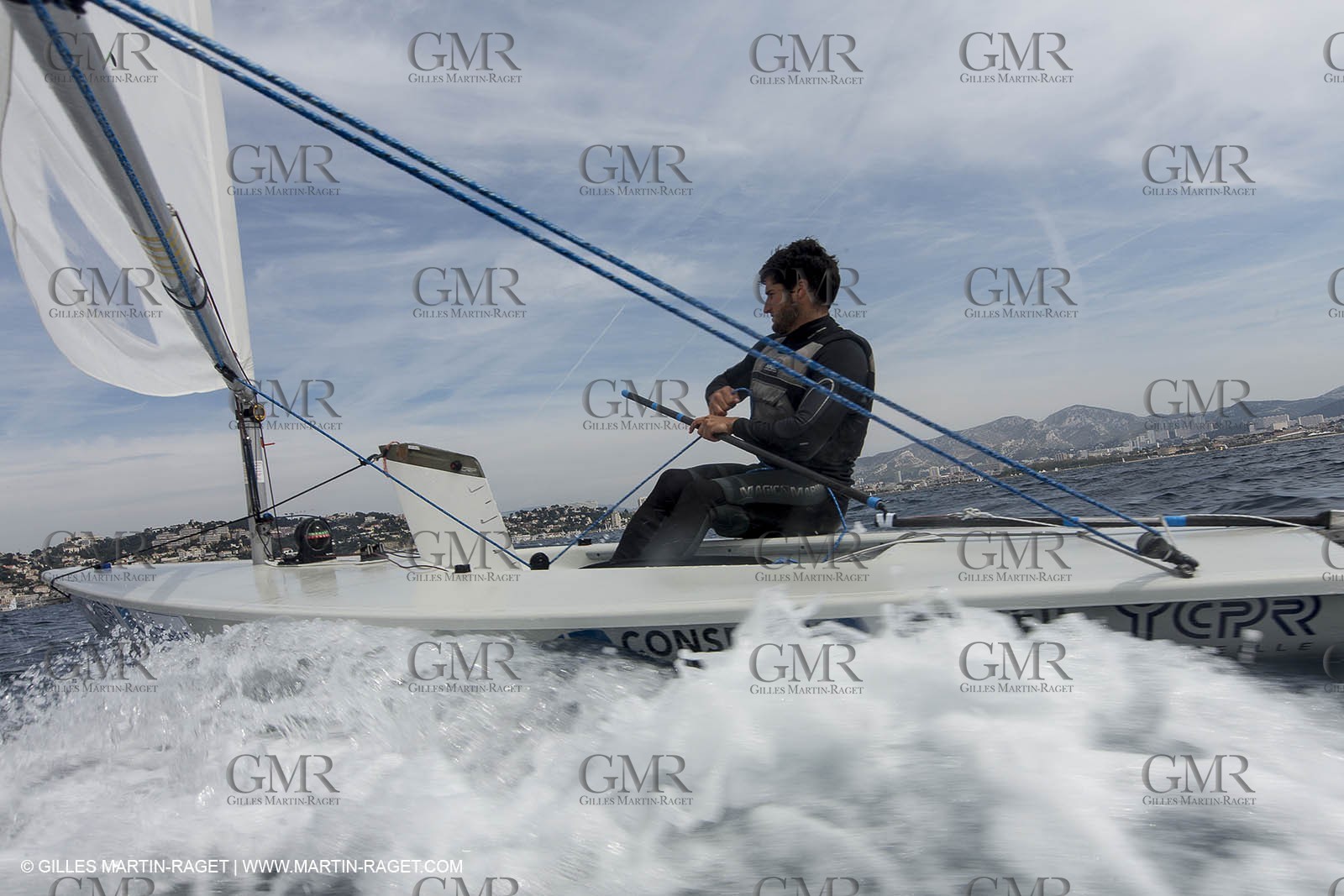 Laser Europa Cup 2014 - Training day - Antony Munoz (FRA)  Marseille (FRA,13) - 11 04 2014