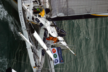 Route du Rhum 2002 - Saint Malo - Trimarans 60 pieds ORMA - Retour au stands
