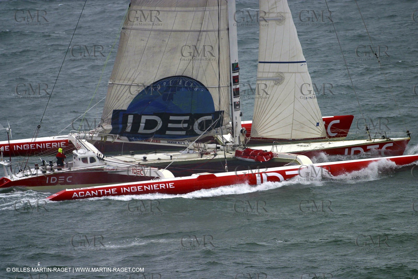 Round the world solo record - Idec - Francis Joyon - Brest finish