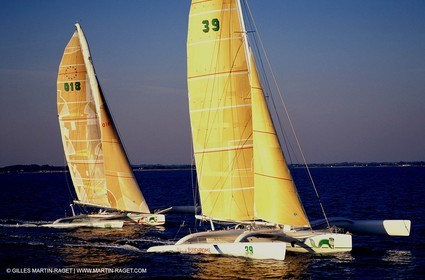 Route du Rhum Histoire - Trimarans 60 pieds ORMA - FujiChrome