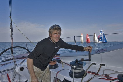 11 10 2007 - Bénodet (Fra, 29) - Monocoques IMOCA - Transat Jacques Vabre - onboard GENERALI with Yann Eliès and Sebastien Audigane