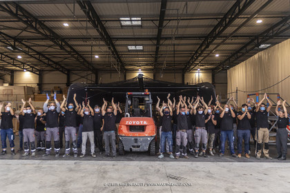 21 07 2020, La Grande Motte (FRA), Gunboat, Gunboat 68 SeaTilt out of the shed