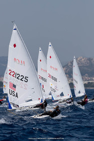 09 07 2023, Marseille (FRA), Paris 2024 Sailing Test Event, Race Day 1,  ILCA 7