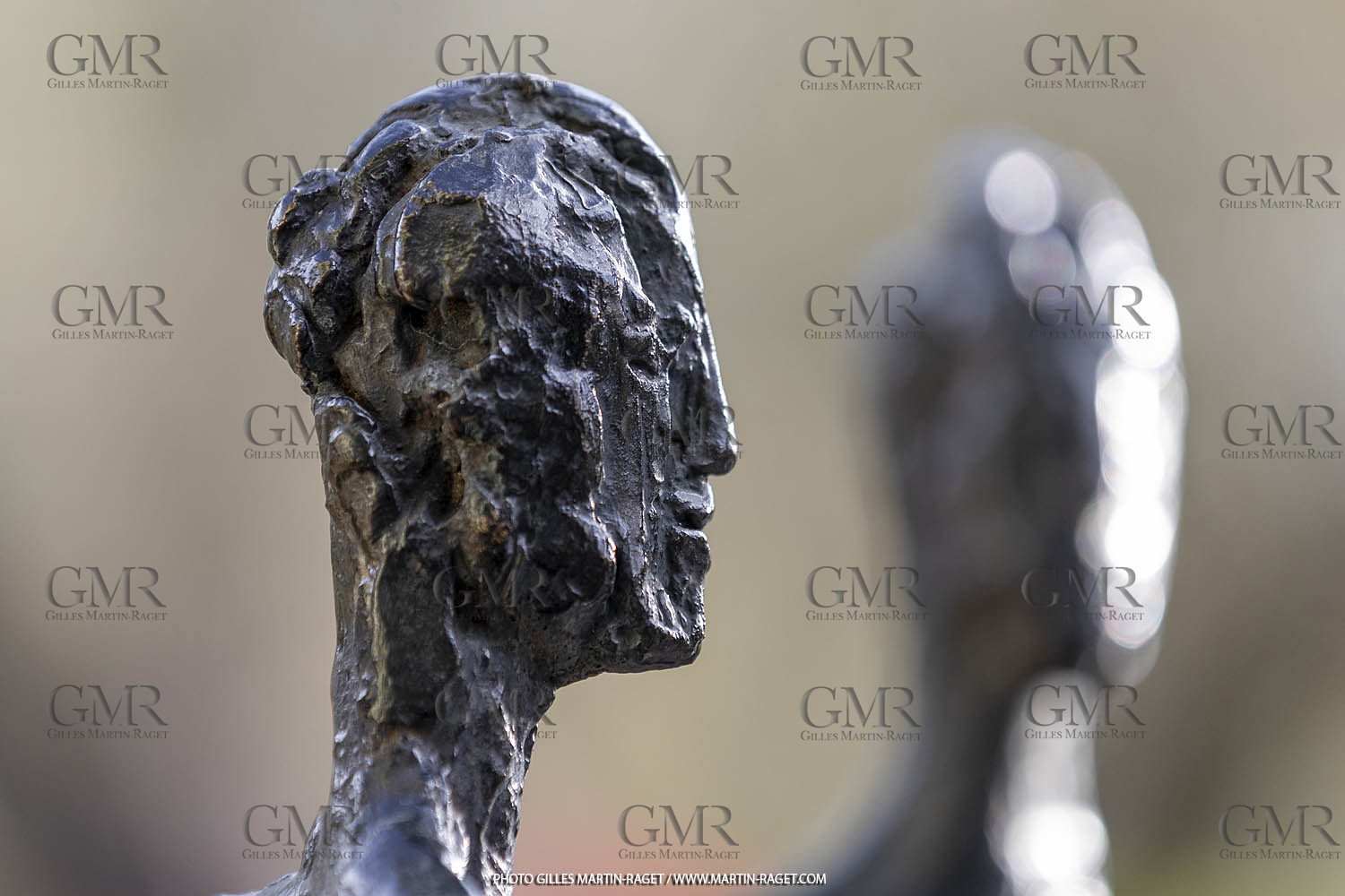 19 02 2020, St Rémy de Provence (FRA,13), Oeuvre de Germaine Richier, Le Sablier III 1953, Bronze patiné foncé, Epreuve d'exposition, 68,5 x 31 x 28 cm, collection particulière