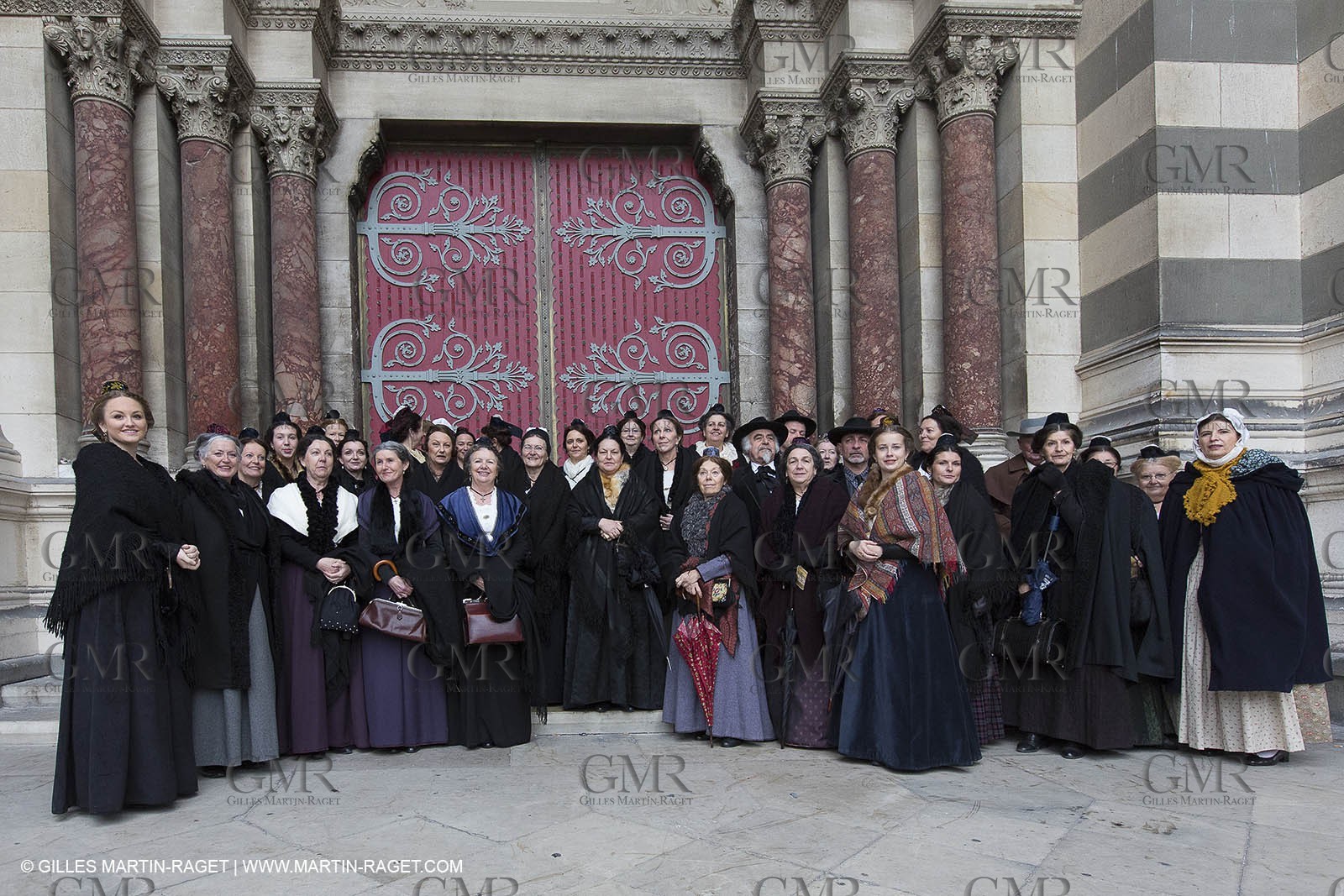 13 01 2012 - Marseille (FRA,13), Opening week-end for MP 2013, European capital of Culture, Traditional costumes from Provence