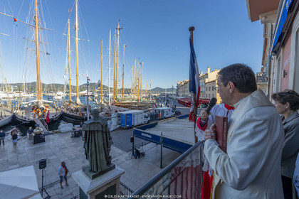 26 09 2022, Saint-Tropez (FRA,83), Voiles de Saint-Tropez 2022, premier jour de course, bénédiction des bateaux et des équipages