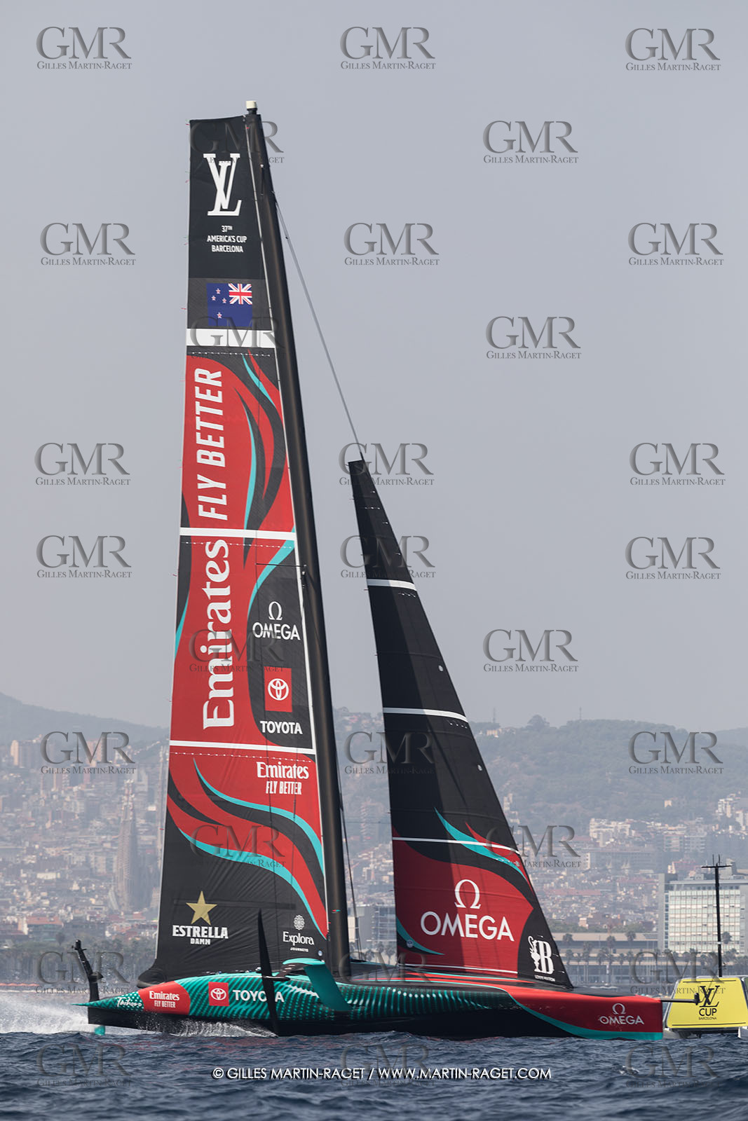 24 08 2024, Barcelona (ESP), Louis Vuitton 37th America's Cup, Louis Vuitton Prelilinary Regatta, Race Day 3