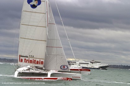 Route du Rhum 2002 - Saint Malo - Départ des Trimarans 60 pieds ORMA