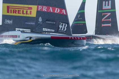 26 09 2024, Barcelona (ESP), 37th America's Cup, Louis Vuitton Cup Final, Race Day 1