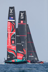 24 08 2024, Barcelona (ESP), Louis Vuitton 37th America's Cup, Louis Vuitton Prelilinary Regatta, Race Day 3