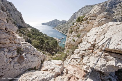 27 03 2009 - Marseille (FRA, 13) - Les Calanques - Morgiou - GR Luminy- Morgiou, passage délicat