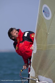 13 03 2010 - La Grande Motte   Port Camargue (FRA) - Groupe Bel - Entraînement Kito de Pavant   Sébastien Audigane en vue de la Transat AG2R 2010