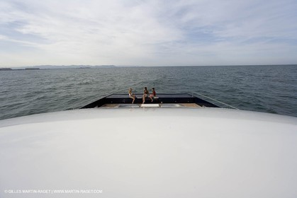 11 06 2007 - Valencia (Spain) - Super Yacht Catamaran Bradley, Gilles Vaton design built by H2X in la Ciotat (France)