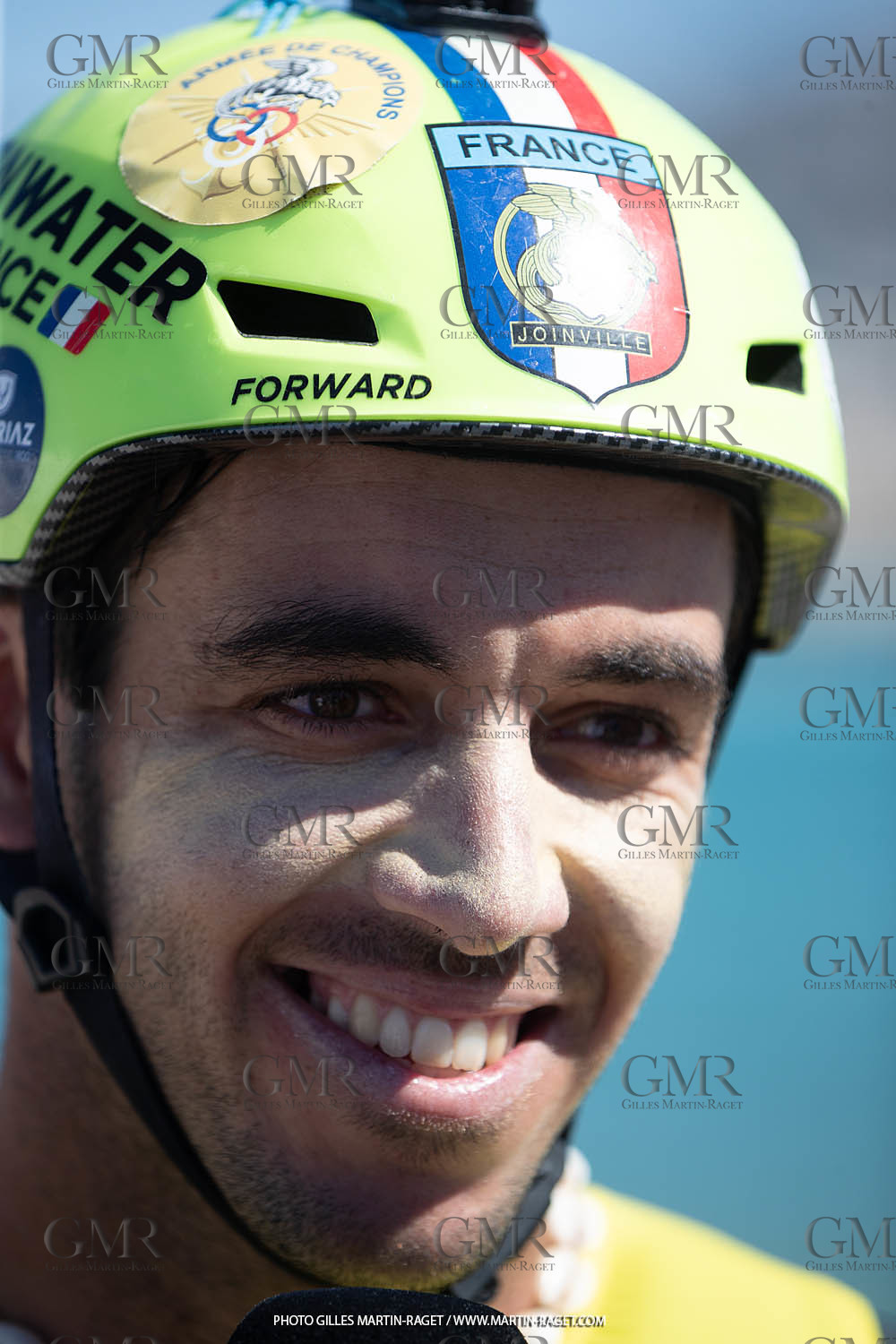 14 07 2023, Marseille (FRA), Paris 2024 Olympic Games Sailing Test Event, Day 6, Kite Medal races, winner Alex Mazella