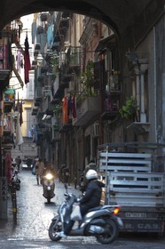 24 02 2012 - Naples (ITA) - 34th America's Cup - America's Cup World Series Naples 2012 - Naples Preview - Naples hisrtoric center streets