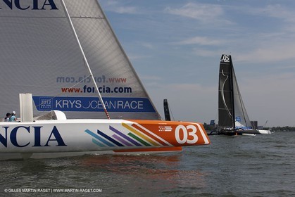 05 07 2012 - New York (USA) - Ocean Krys Race - Speed runs in fornt of NY city