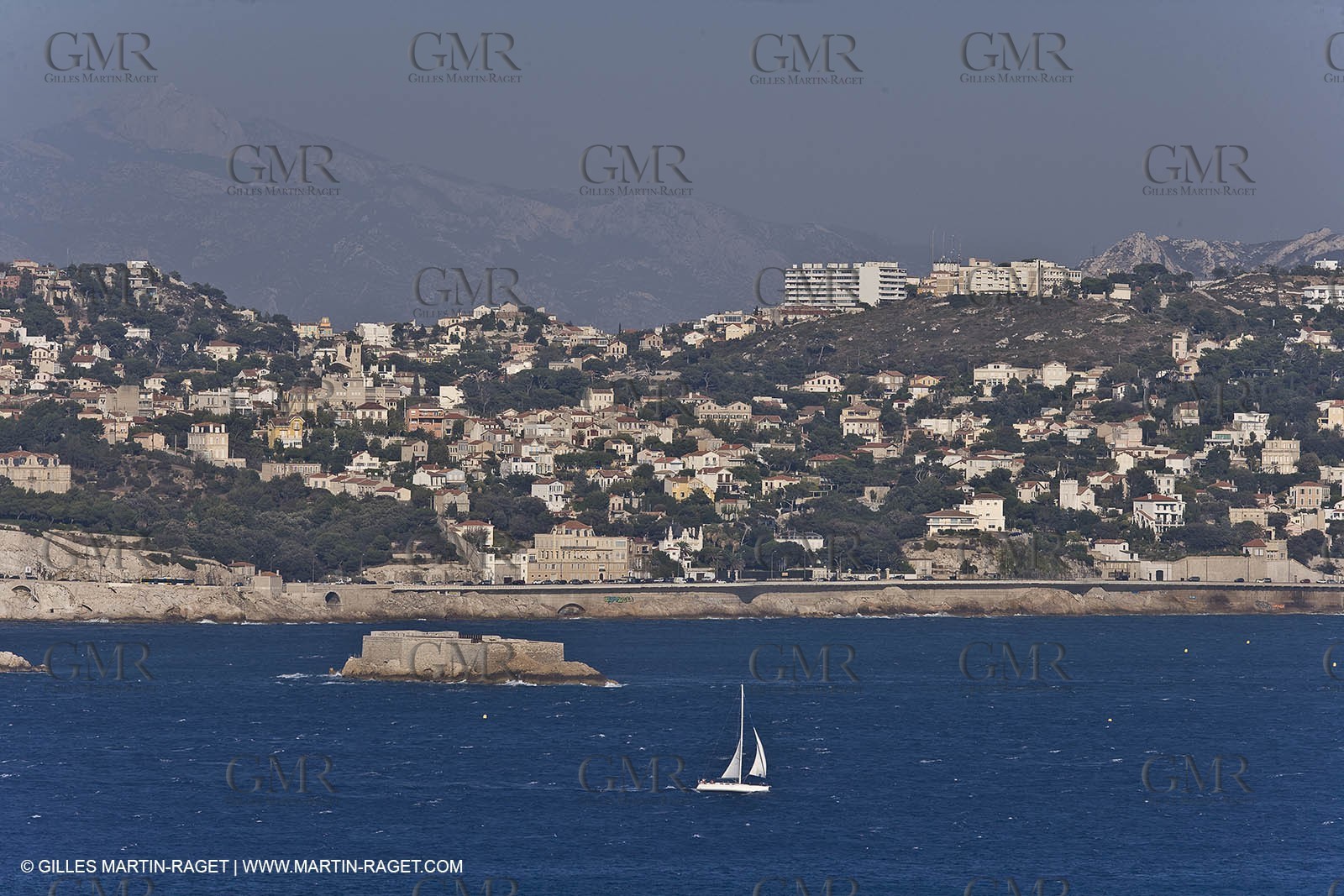 Marseilles seen from the Frioul islands
