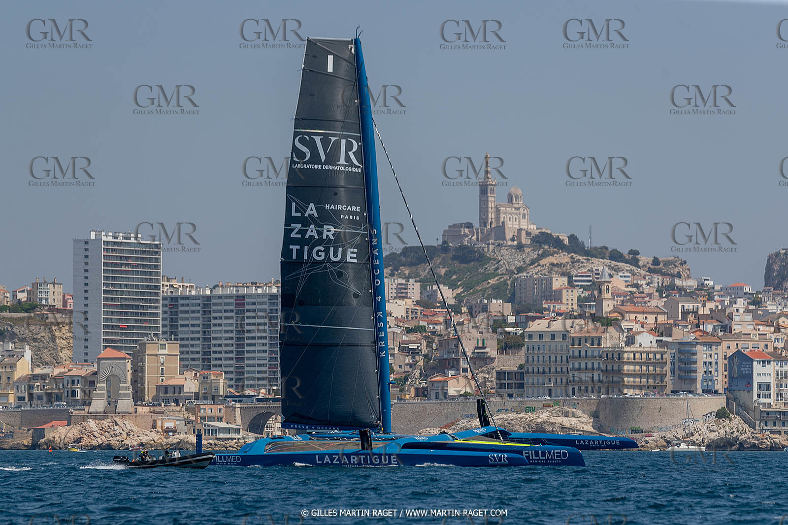 18 05 2022, Marseille (FRA), APremière navigation du trimaran Ultim SVR LAZARTIGUE à Marseille