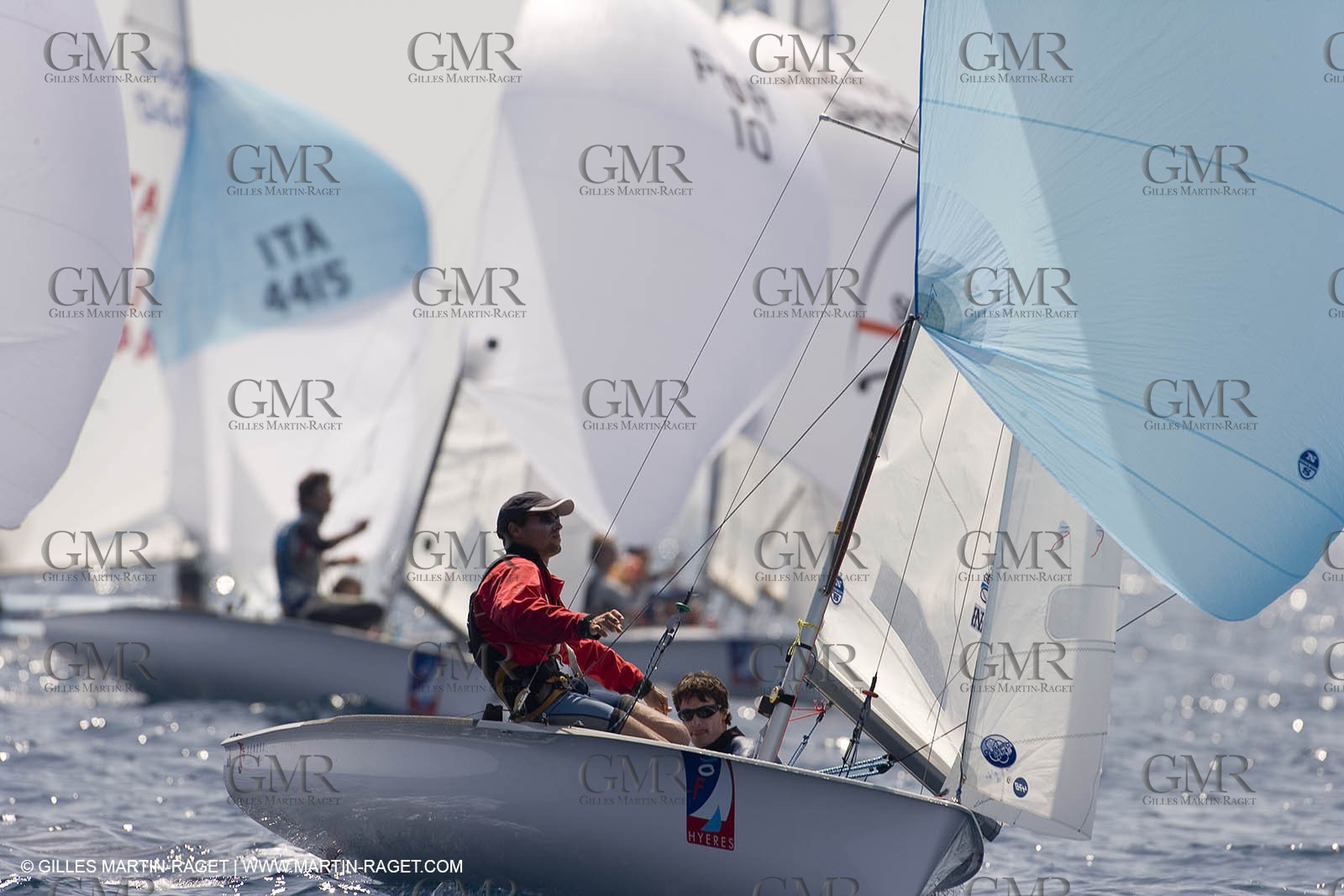 24 04 2007 - 2007 Semaine Olympique Française - Hyères (South of France) - Day 3 - Team France - 470 Homme - Bonnaud-Bonnaud