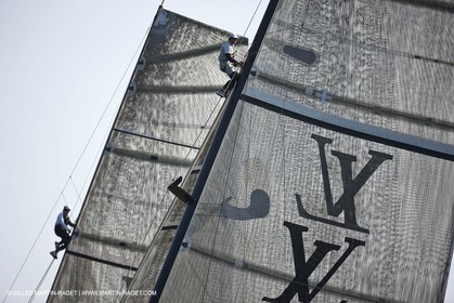 18 05 2010 - La Maddalena (ITA, Sardinia) Louis Vuitton Trophy - BMW ORACLE Racing - Training
