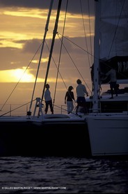 Cruising multihull mooring