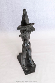 05 08 2019, Marseille (FRA), Oeuvre de Germaine Richier, Guerrier n° 2 1953, Bronze patiné foncé, Fondeur : L.Thinot, Paris, 39 x 9 x 20 cm, Collection particulière