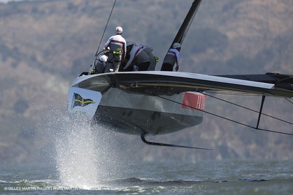 23 05 2013 - San Francisco (USA,CA) - 34th America's Cup - May Training, 3 AC72 in the bay for the first time
