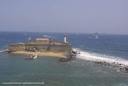 Agde Cape - Brescou fortress and lighthouse