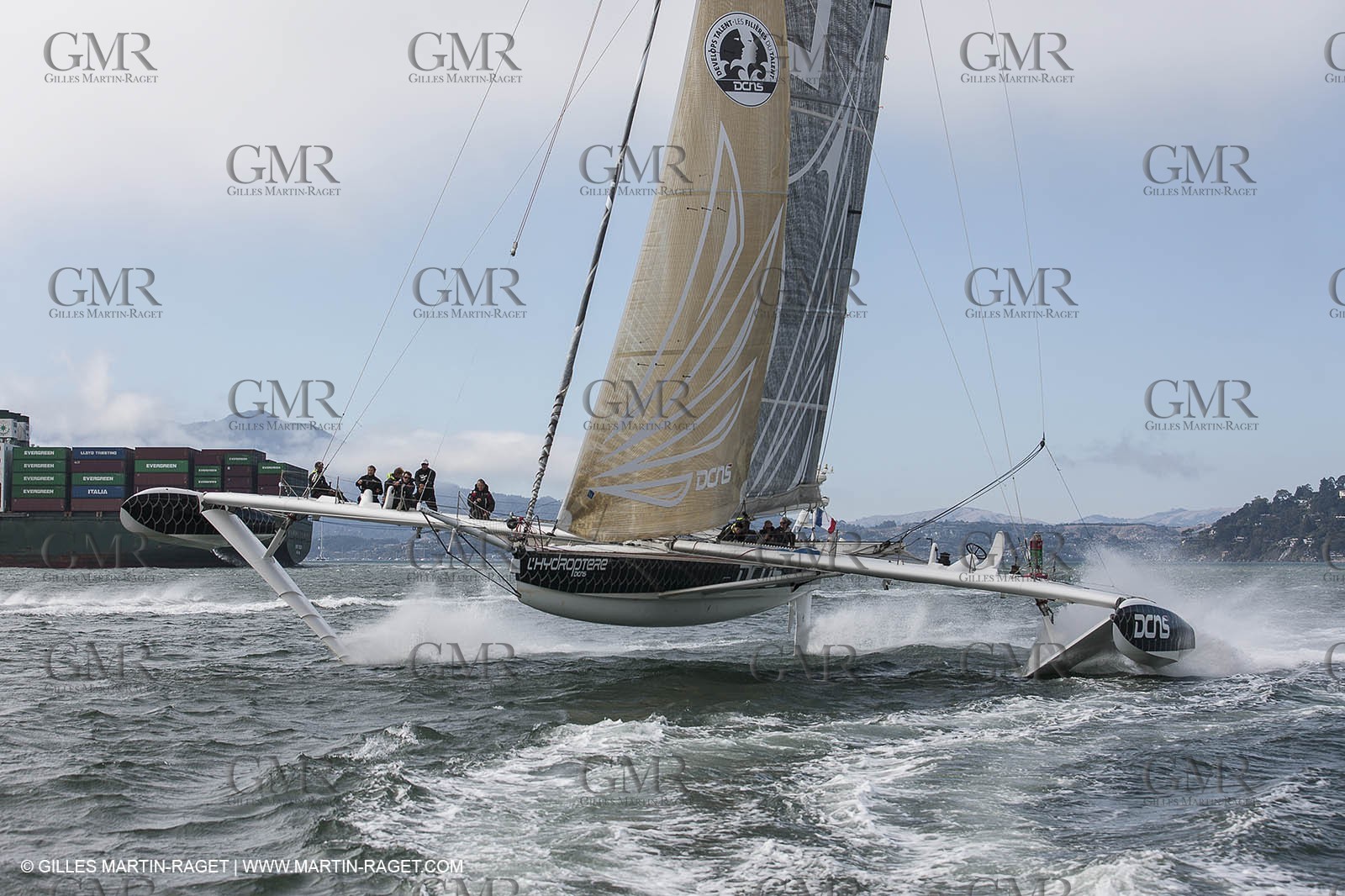 23 08 2012 - San Francisco (USA,CA) l'Hydroptère sails in San Francisco Bay