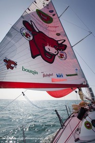 13 03 2010 -  La Grande Motte   Port Camargue (FRA) - Groupe Bel - Kito de Pavant   Sebastien Audigane training for Transat AG2R