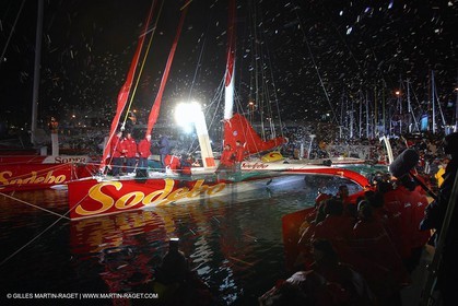 -  Baptème Sodebo - Thomas Coville Route du Rhum 2002 - Saint Malo - Preparation