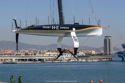 22 08 2023, Barcelona (ESP), 37th America's Cup, Orient Express Racing Team, AC 40 first training
