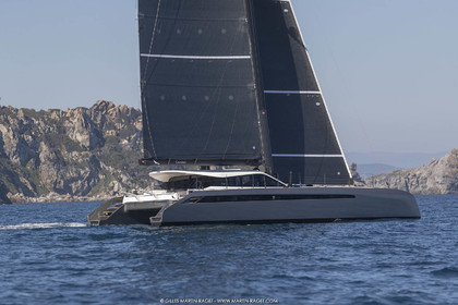 16 02 2019, Porquerolles (FRA,83), Gunboat 68 sail testing  3
