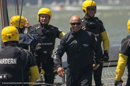 10 08 2013 - San Francisco (USA,CA) - 34th America's Cup - Louis Vuitton Cup - Semi-finals - Luna Rossa vs Artemis Racing - Race 4