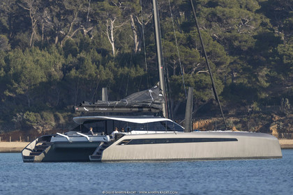16 02 2019, Porquerolles (FRA,83), Gunboat 68 sail testing  3