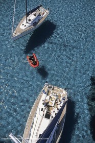 sailing, cruising, monohull at the mooring