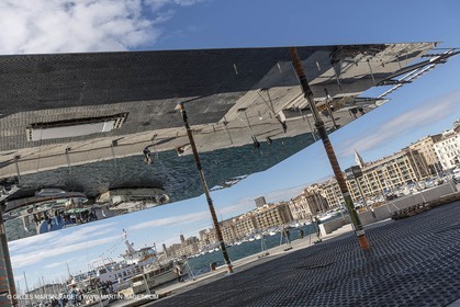 04 02 2013 - Marseille (FRA,13) - Vieux Port (historical port) refit - Works on the shadow maker