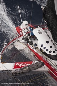 12 09 2012 - Marseille (FRA,13) - Trimaran Sodebo - Thomas Coville - Trans Mediterranée record attempt.