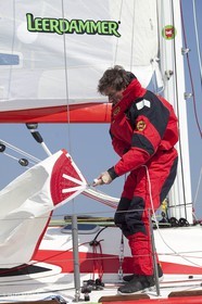 13 03 2010 -  La Grande Motte   Port Camargue (FRA) - Groupe Bel - Kito de Pavant   Sebastien Audigane training for Transat AG2R