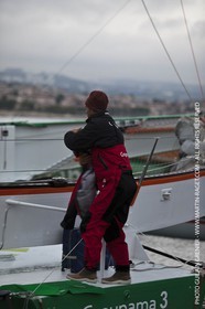 14 05 09 - Marseille - Record de la Méditerranée - Groupama 3 - Franck Cammas - G class - Départ de Marseille pour Carthage
