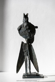 19 02 2020, Marseille, (FRA,13), Oeuvre de Germaine Richier, Homme de la nuit n°2 1954, Bronze patiné foncé, Numéroté HC2, Fondeur L. Thinot, Paris, 27,5 x 11 x 7 cm, Collection particulière