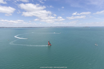 11 12 2020 - Auckland (NZL) - 36th America's Cup - Practice Sessions - Day 3 - Emirates Team New Zealand