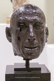 02 05 2023, Paris (FRA), oeuvre de Germaine Richier, Exposition Centre Pompidou 2023, Le Guerrier 1945, Bronze patiné foncé, Fondeur : C.Valsuani, Paris, 31 x 21 x 25 cm, Kunsthaus Zurïch, Zurich, Collection Dr. H.D.  Mayenfisch, 1949