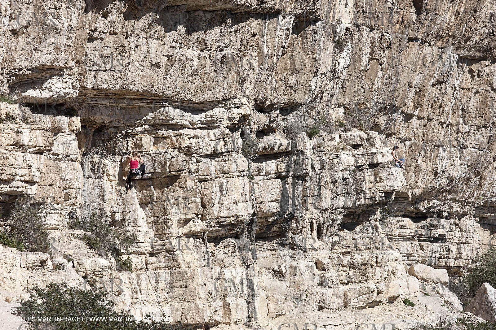 26 03 2009 - Marseille (FRA, 13) - Les Calanques - Sugiton - Les toits cliff