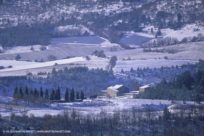 Provence under snow