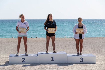16 07 2023, Marseille, (FRA), Paris 2024 Olympic Games 2024 Sailing Test Event, Day 8, Medal race IQ Foil Women