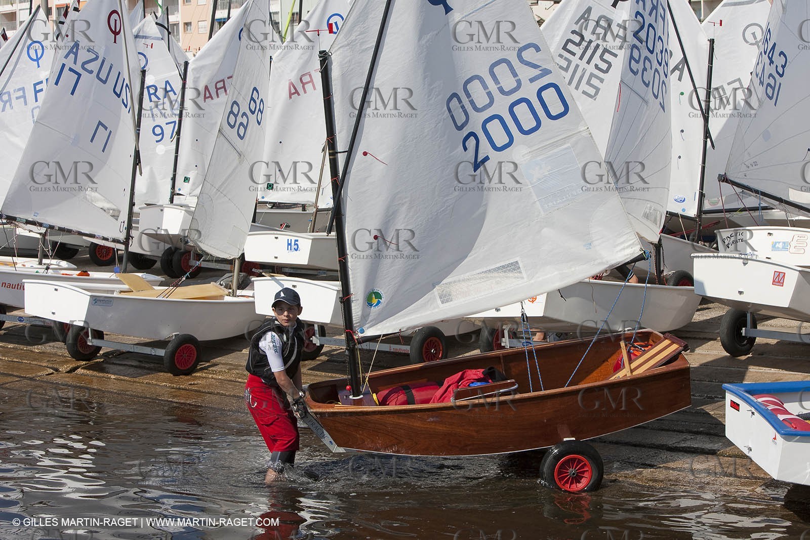 24 05 2010 - Hyères (FRA,83) - wooden optimist