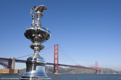 04 01 2011 - San Francisco (USA, CA) - 34th America's Cup - The America's Cup in San Francisco - Golden Gate Bridge