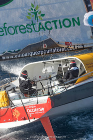 27 08 2021, Marseille (FRA), Transat Jacques Vabre 2021, Class 40, HBF-Reforest'Action (Kito de Pavant, Gwen Gbick)