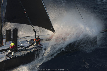 09 10 2017, Calvi (FRA,20), VOR 70 Babsy, Tentative de record autour de la Corse à la voile, skipper Franck Cammas